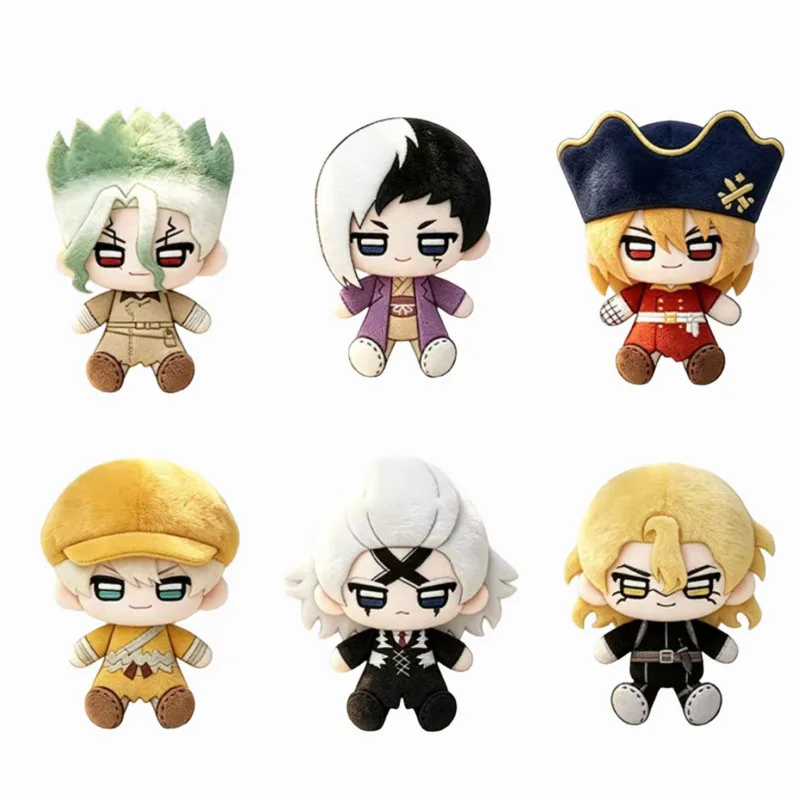 New Anime Dr.STONE Plush Doll Toy 10CM Cartoon Cute Soft Ishigami Senku Periphery Pendant Room Decoration For Fans Gift