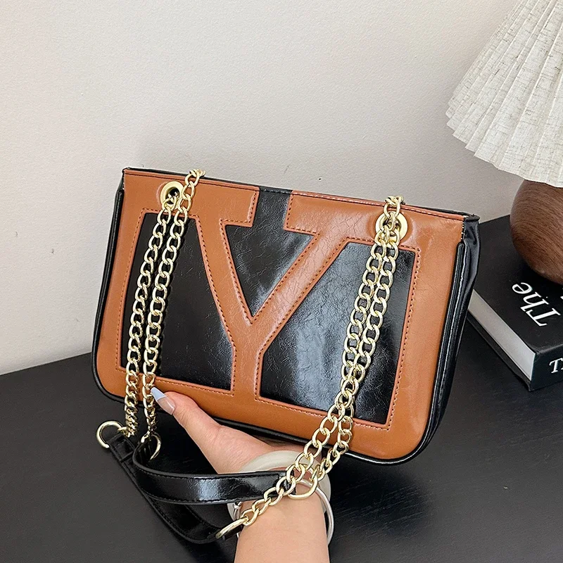 Sac messager en cuir élégant pour femmes, Design à bandoulière classique populaire pour dames de marque de luxe par un célèbre créateur