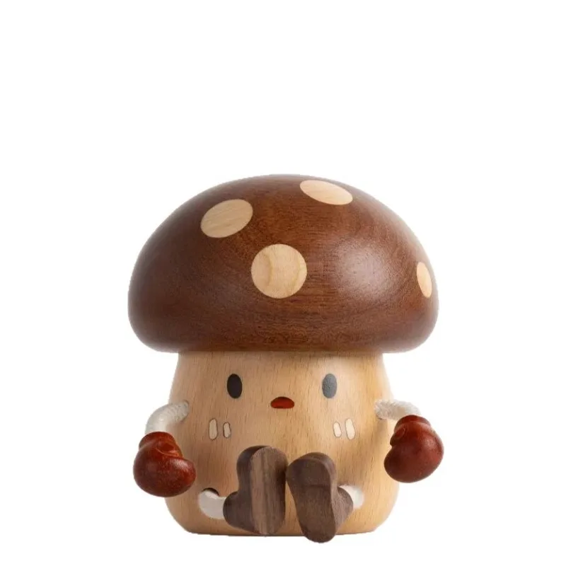 

Гриб из цельного дерева, забавное украшение, изголовье кровати, китайский шикарный новый китайский картридж для зубочисток, картридж для грибной зубочистки