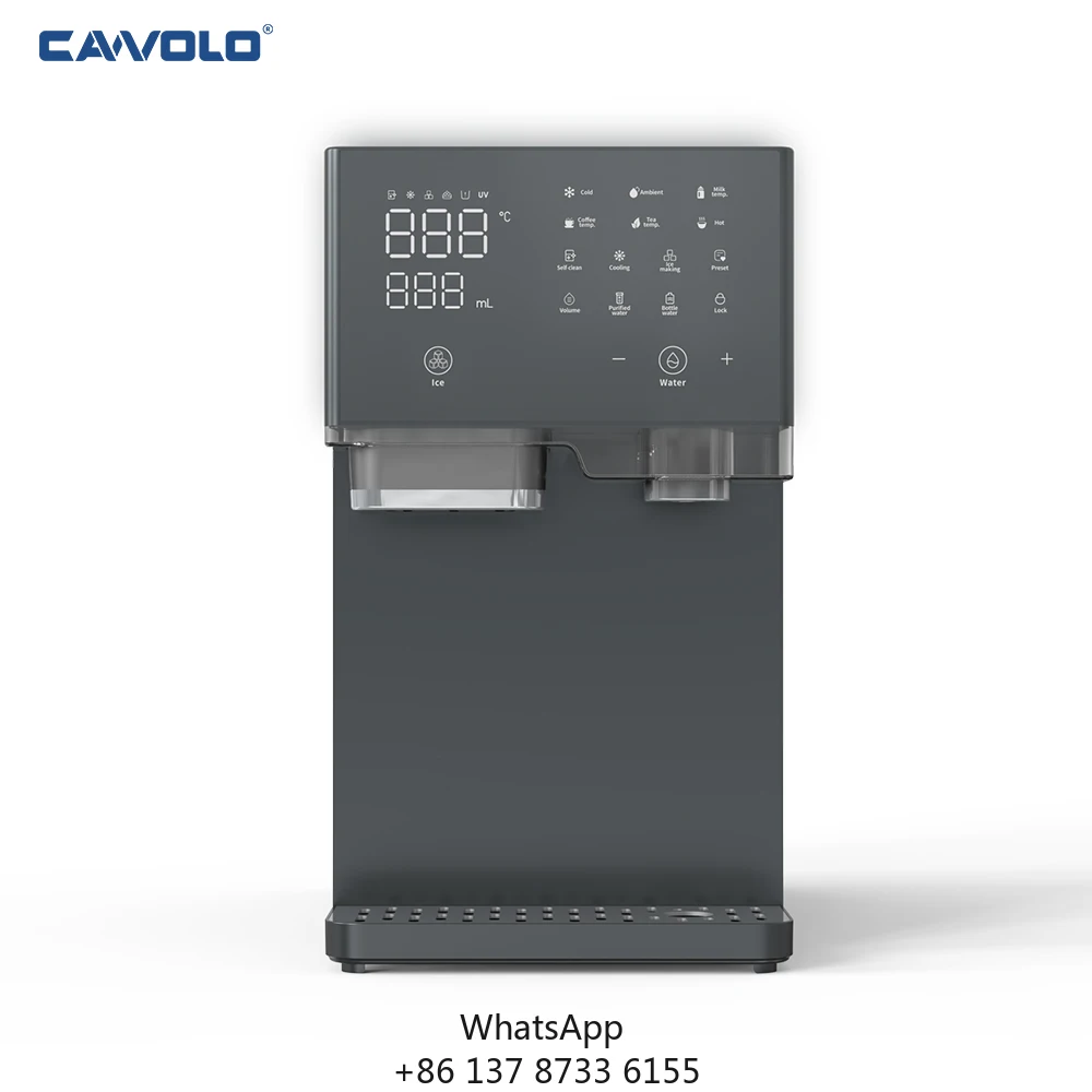 New Design Luxury Desktop Water Dispensers Machine Multifunctional Water And Ice Dispenser Hot Cold Water Dispenser At Home