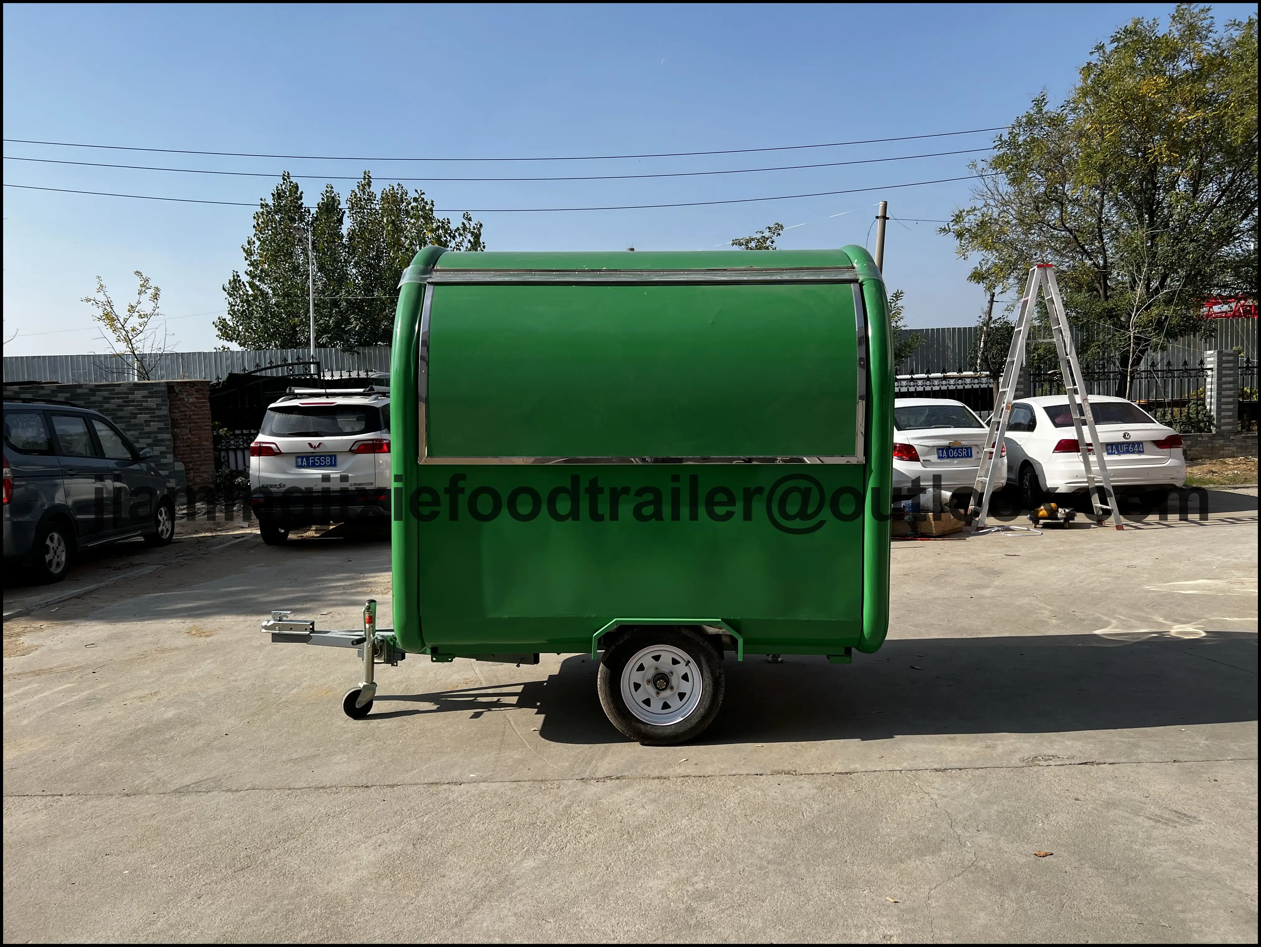 Cheap Price Hot Dog Coffee Cart Mobile Fast Food Cart Trailer Mobile Dining Car for Sale