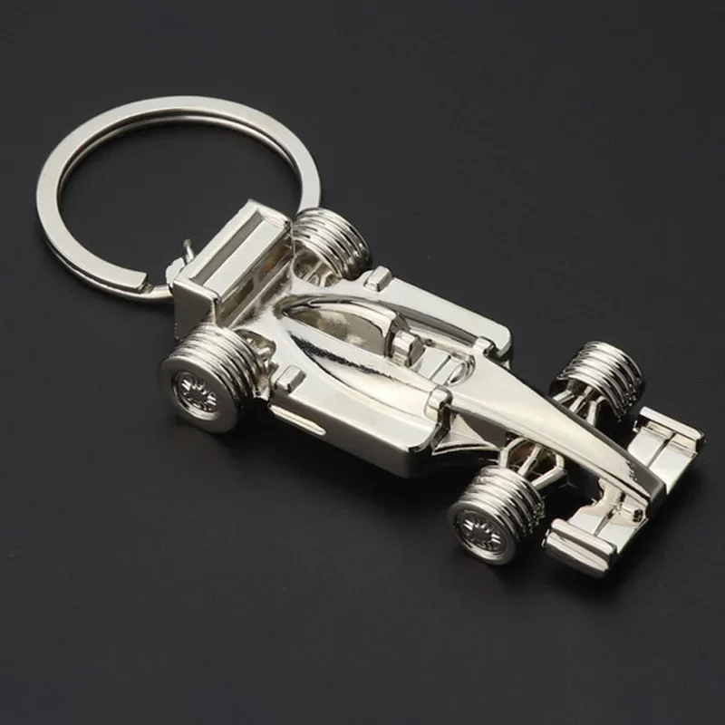 1Pcs Fashion Keychains F1 Racing Car Couple Key Ring Hanging Pendant Car Key Chain Charm Bags Accessories Gift