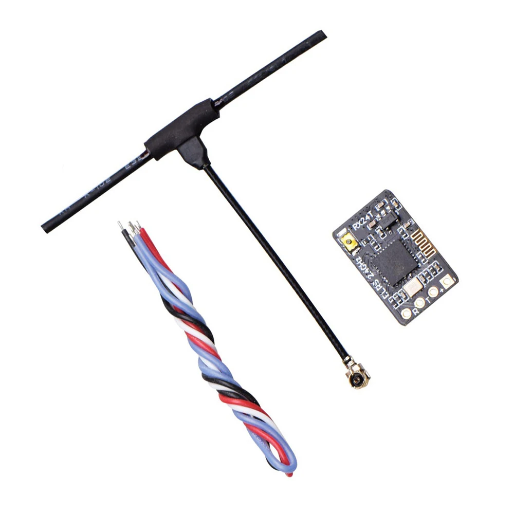 JHEMCU ExpressLRS RX24T 2.4G ELRS Radio Nano Odbiornik dalekiego zasięgu Antena typu T 11X18mm dla RC FPV Racing Freestyle Drone