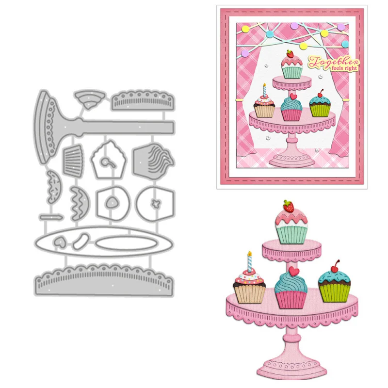 

Cake Shape Carbon Steel Cutting Dies For Scrapbooking Crafting Cards And Paper Card Art, Metal Embossing Die
