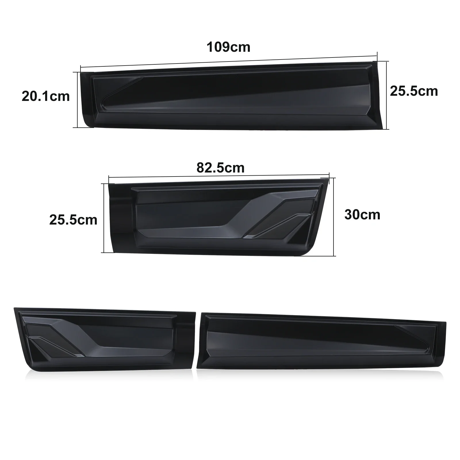 Side Door Cladding Molding Guard Body Cladding for Isuzu D-MAX 2020 2021 2022 2023 Double Cab Matte Black Car Protection 4PCS