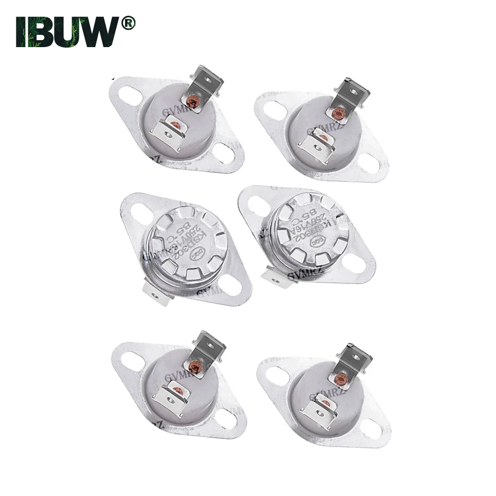 10PCS KSD302 16A 250V 40C 45C 145C 140C Termostato Cerâmico KSD301 Normalmente Fechado / Normalmente Aberto 40 45C 145C