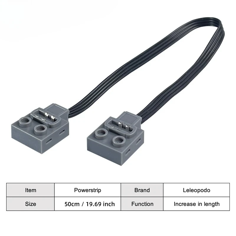 New 50cm 1/2/5/10PCS MOC Extension Wire Repair Replacment Cord Line Compatible brand Building Block Servo Motor Battery Box 8871