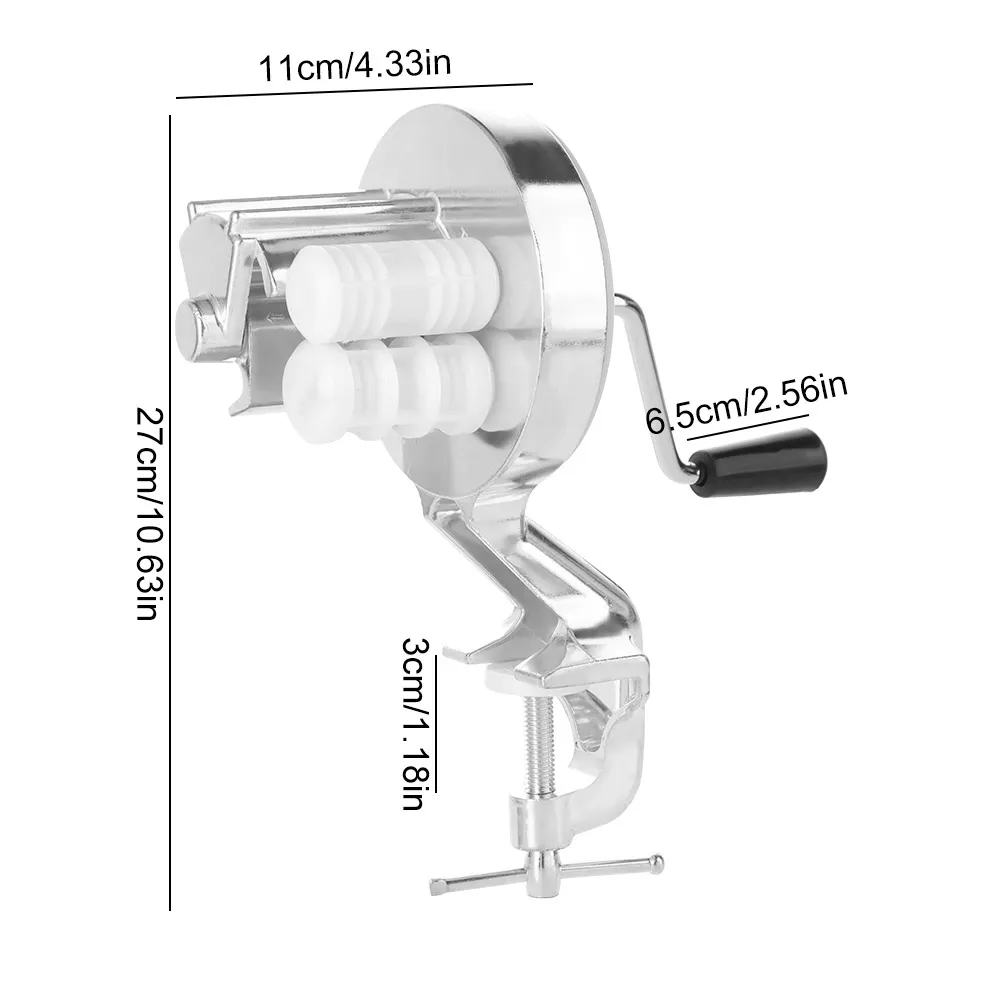 Hand Crank Manual Pasta Maker Hand Press Ergonomic Macaroni Maker Aluminum Alloy Labor-saving Fettuccine Machine Restaurant