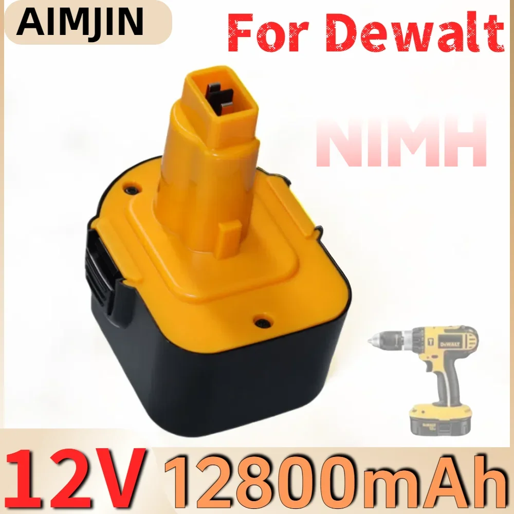 12V 12800mAh Ni-MH Battery for Dewalt DC9071 XRP DC9072 DE9037 DE9071 DE9072 DE9074 DE9075 Cordless Tool Rechargeable Battery