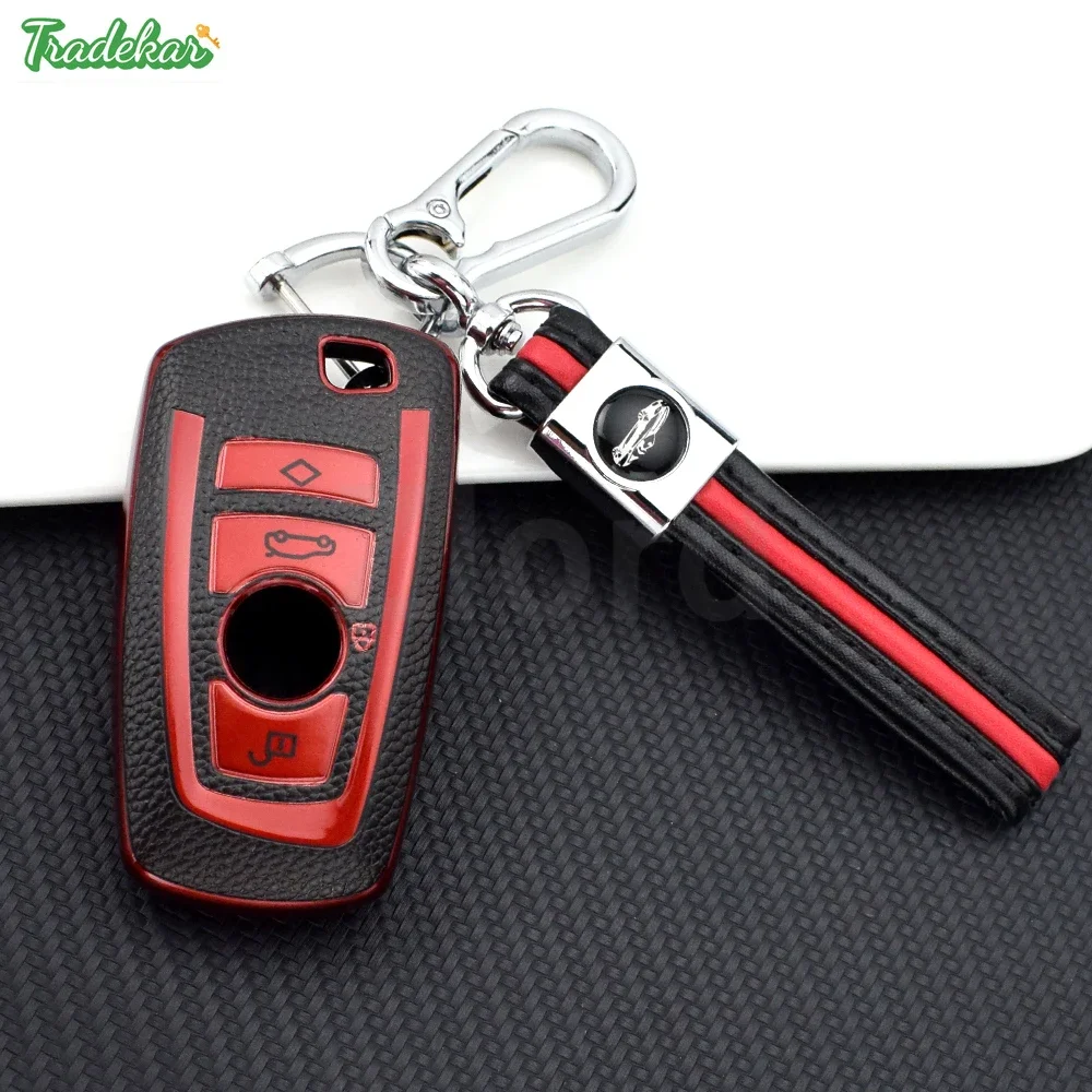 Leather TPU Car Remote Key Case  for BMW 1 2 3 4 5 6 7 Series X1 X3 X4 X5 X6 F36 F25 F26 F30 F34 F10 F07 F20 Z10 G30 F15 F16