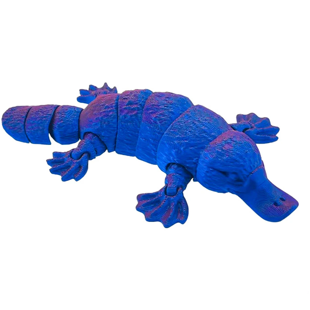 Giocattoli stampati in 3D Figure Ornitorinco Modello multi-giunto Ornamento Decorazioni animali realistiche Alleviare il desktop Novità Giocattolo Regalo per bambini