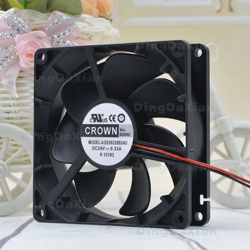 

D 1 pcs For CROWN AGE09225B24U | 9225 24V 0.32A 9CM Large Air Volume Inverter Axial Fan