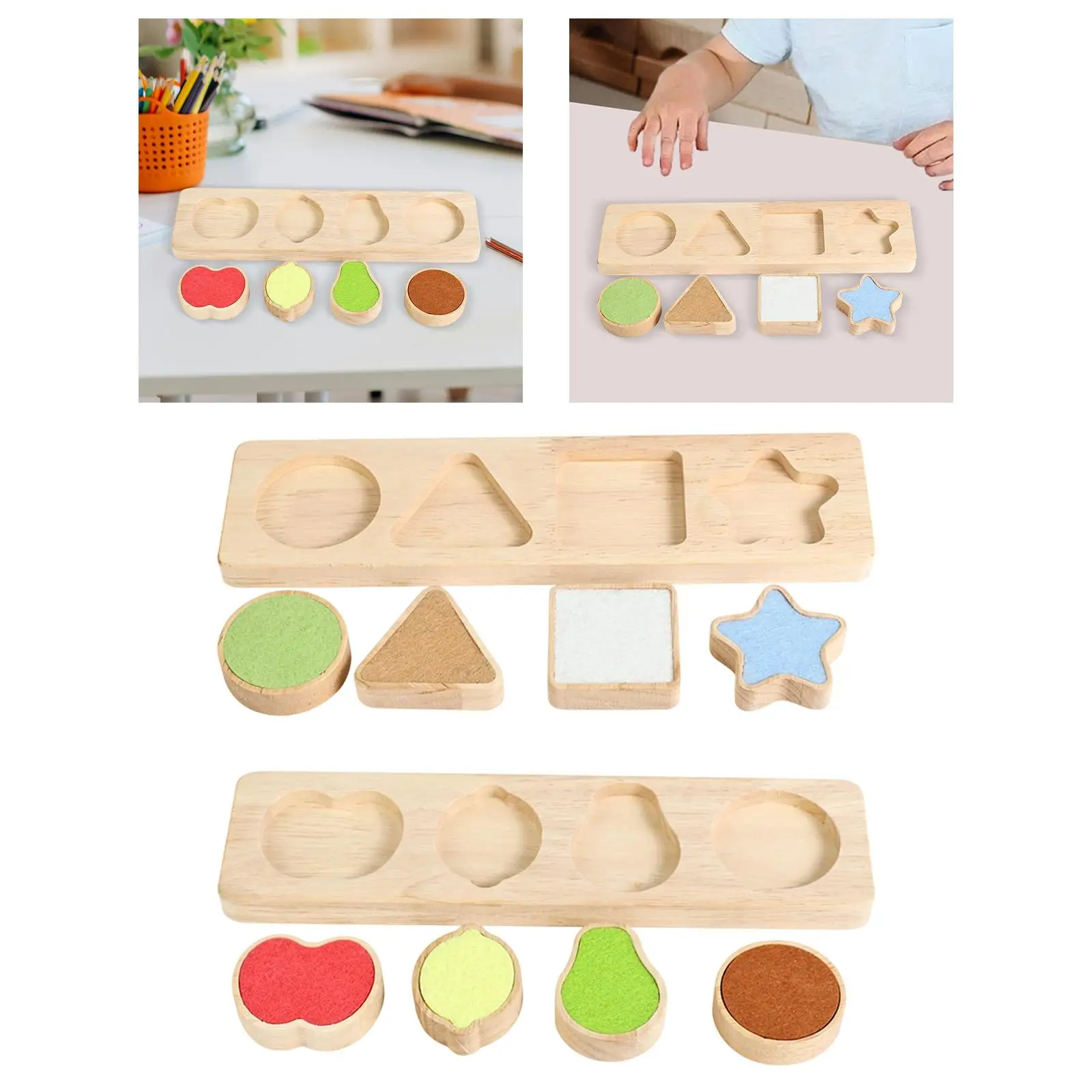 

Интерактивная деревянная игрушка-головоломка для детей, сенсорное сопоставление, тренировка мелкой моторики, дошкольный образовательный подарок