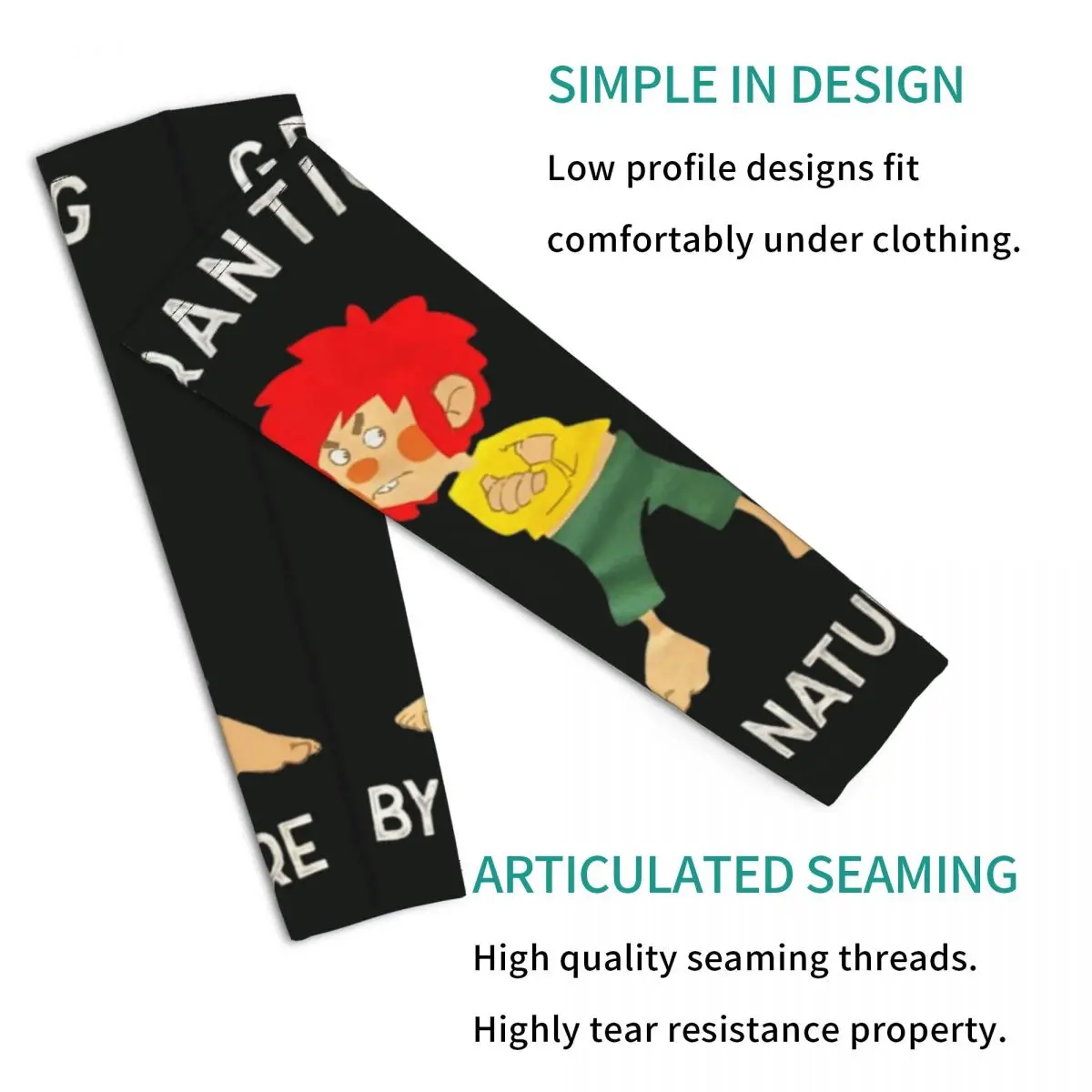 Pumuckl Grantig By Nature アウトドア アームスリーブ 日焼け止め UVカット カバー 夏 サイクリング タトゥースリーブ