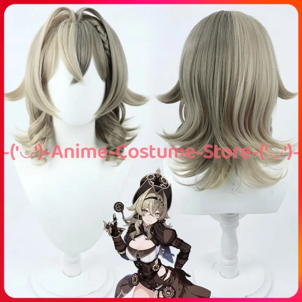 

Парик для косплея Vill-V (Гениальный Инженер) из Honkai Impact 3rd, синтетический, термостойкий, для костюмированных вечеринок и Хэллоуина