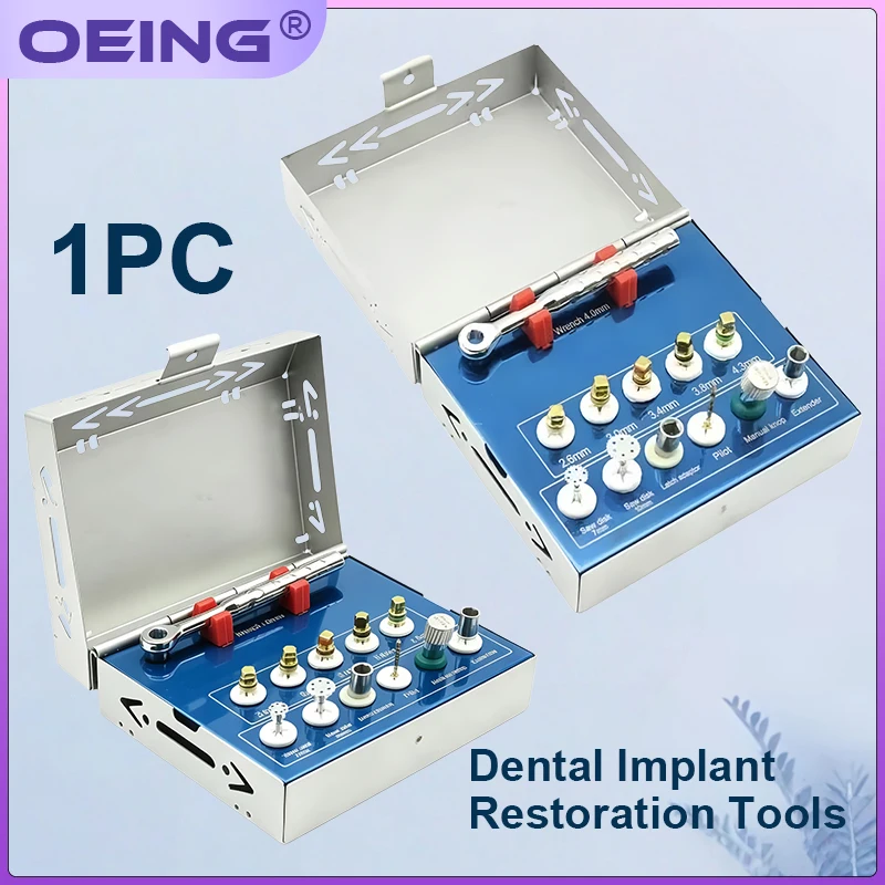 1Set Dental Oral Dental Implant Tools Instrument Implant Bone Splitting Bone Extrusion Bone ExpansionTool Box Set