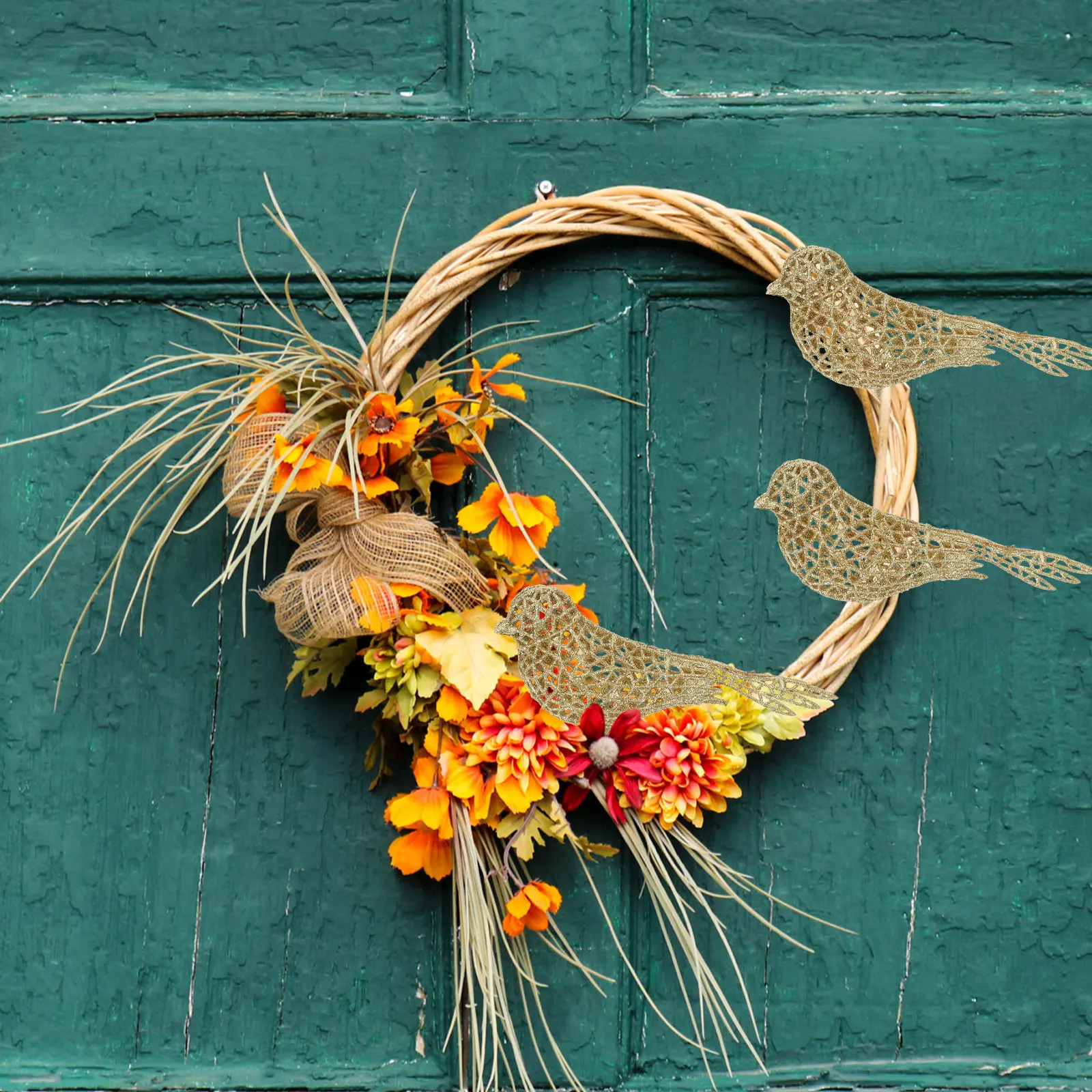 

5Pcs Xmas Birds Decor Delicate Clip on Christmas Tree Decoration Creative Festival Ornament Xmas Birds Decor Festival Ornament