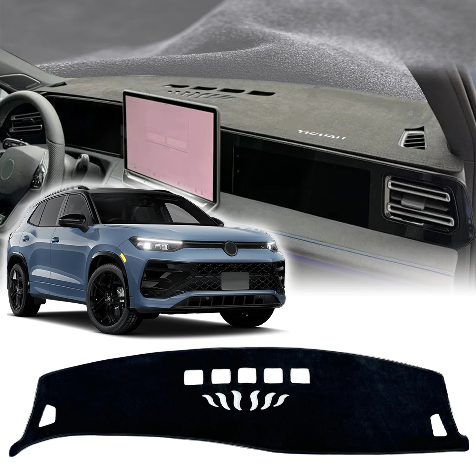 

fit for Tiguan 2024 2025 2026 Car Accessories Dashmat Dashboard Cover Pad DashMat Sunshade Protective Carpet