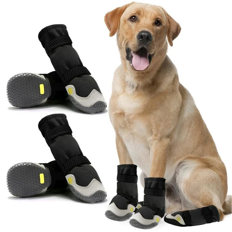 Dog Shoes Road Non-Slip Dog Boots Sole Protection Rainy Snow Boots Waterproof Dog Shoes