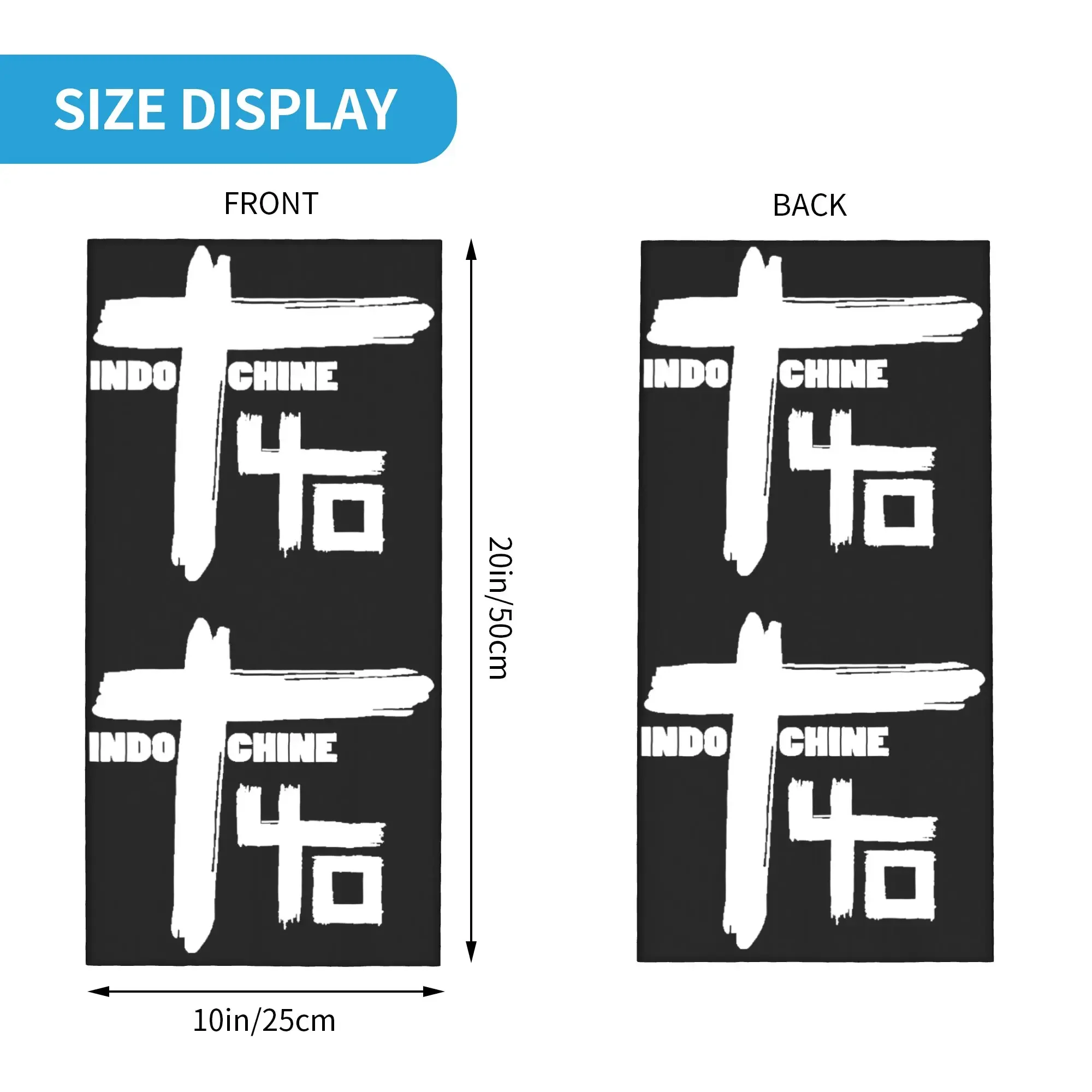 New Indochine Neck Gaiter Women Men UV Protection Winter Pop Rock And New Wave Bandana Scarf for Hiking