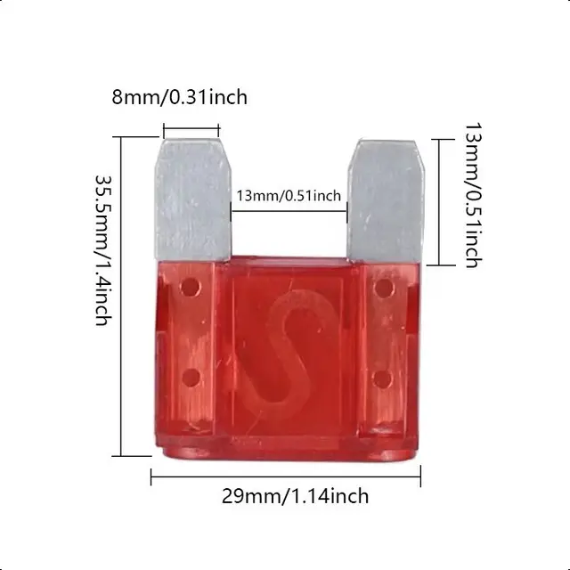 【5-1PCS】Max Bezpiecznik samochodowy 20A 30A 40A 50A 60A 70A 80A 90A 100A 120A ZINC Pins Maxi 32V Bezpieczniki samochodowe