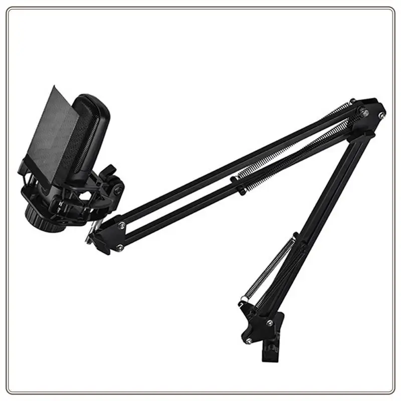 ميكروفون احترافي موثوق به ZX85 لتسجيل الاستوديو الصوتي وميكروفون ألعاب الكاريوكي ASMR مع دعامة ناتئ