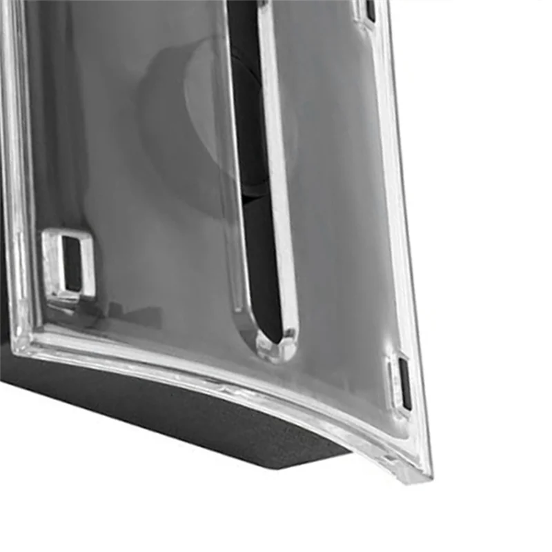 Dispensador de notas adesivas com base preta, suporte transparente para notas adesivas de 3x3 espaços, escola, escritório, acessórios para casa