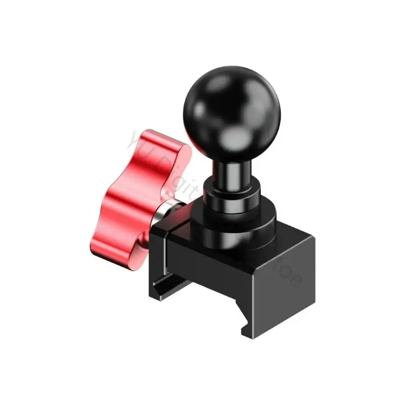96BA Schiene Rutsche Klemme Adapter mit 17mm Kugelkopf 1/4 Zoll Schraube 360 ​​Grad Rotation für Fotografie Video Zubehör – Detail 7