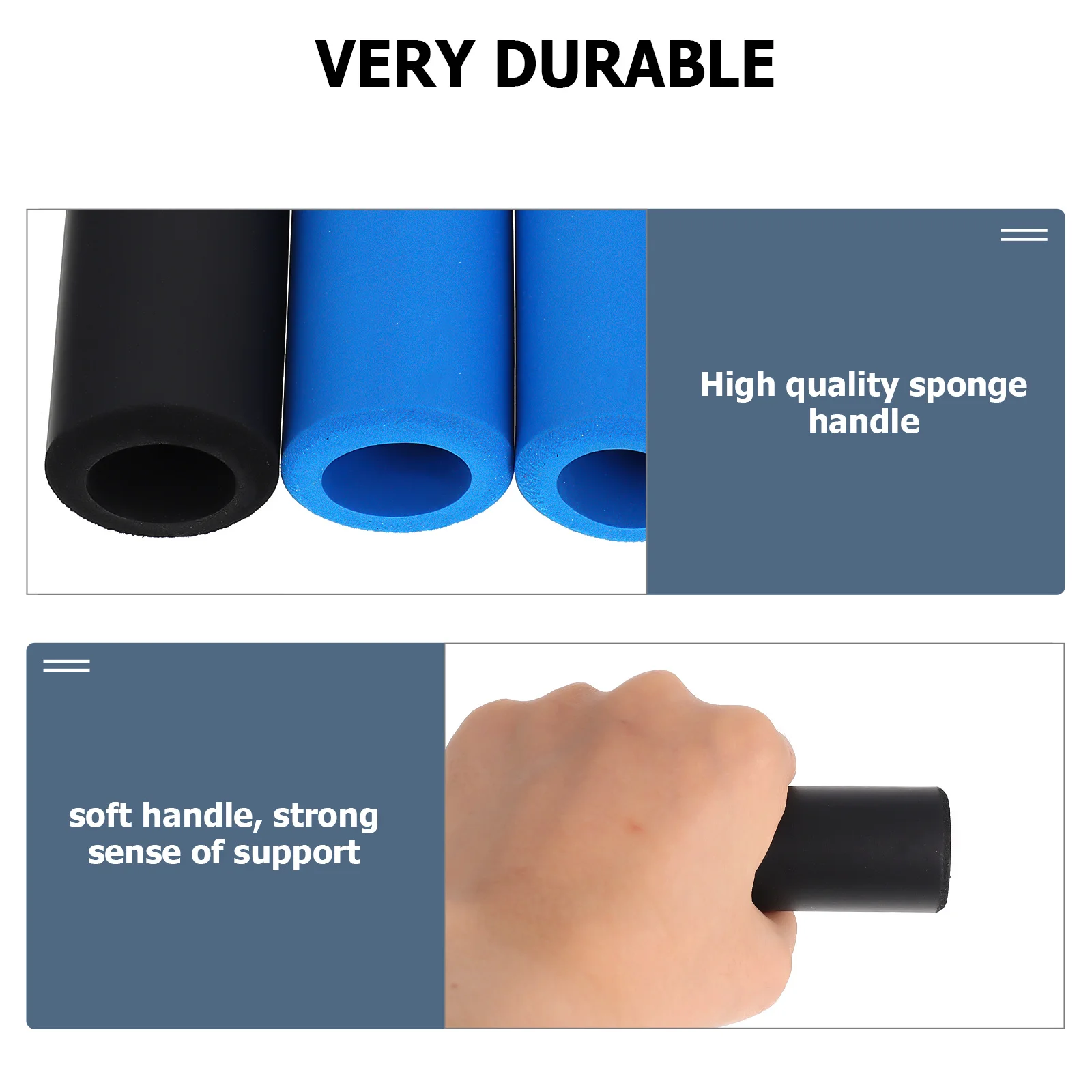 

2Pairs Bike Sponge Handlebar Grips Skid Proof Absorbent Durable Cycling Mountain Bike Handle Grips Cover Handlebar Cover