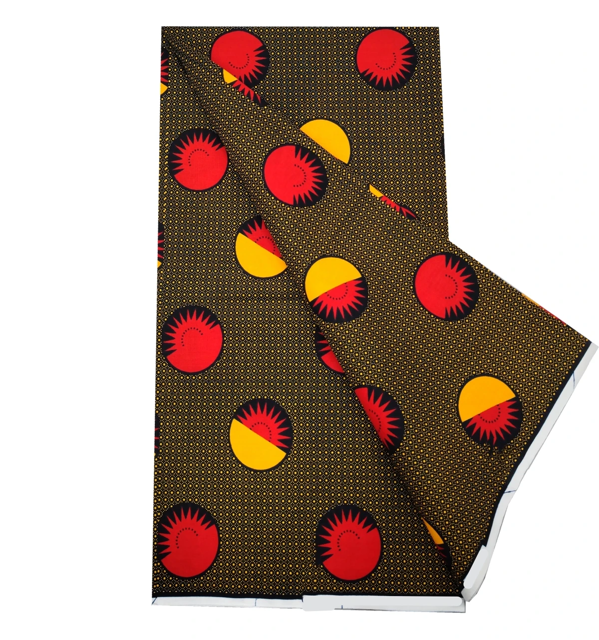 

High Quality New African Real Wax Print Fabric 100% Cotton Pagne Wax 6 Yards African Loincloth for Women Dress H5-214-1