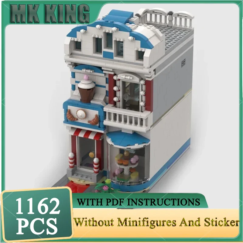 Moc Building Block la Candy Shop Milodel Technology Brick DIY Assembly Modular City Street View Toy For Construction Gift