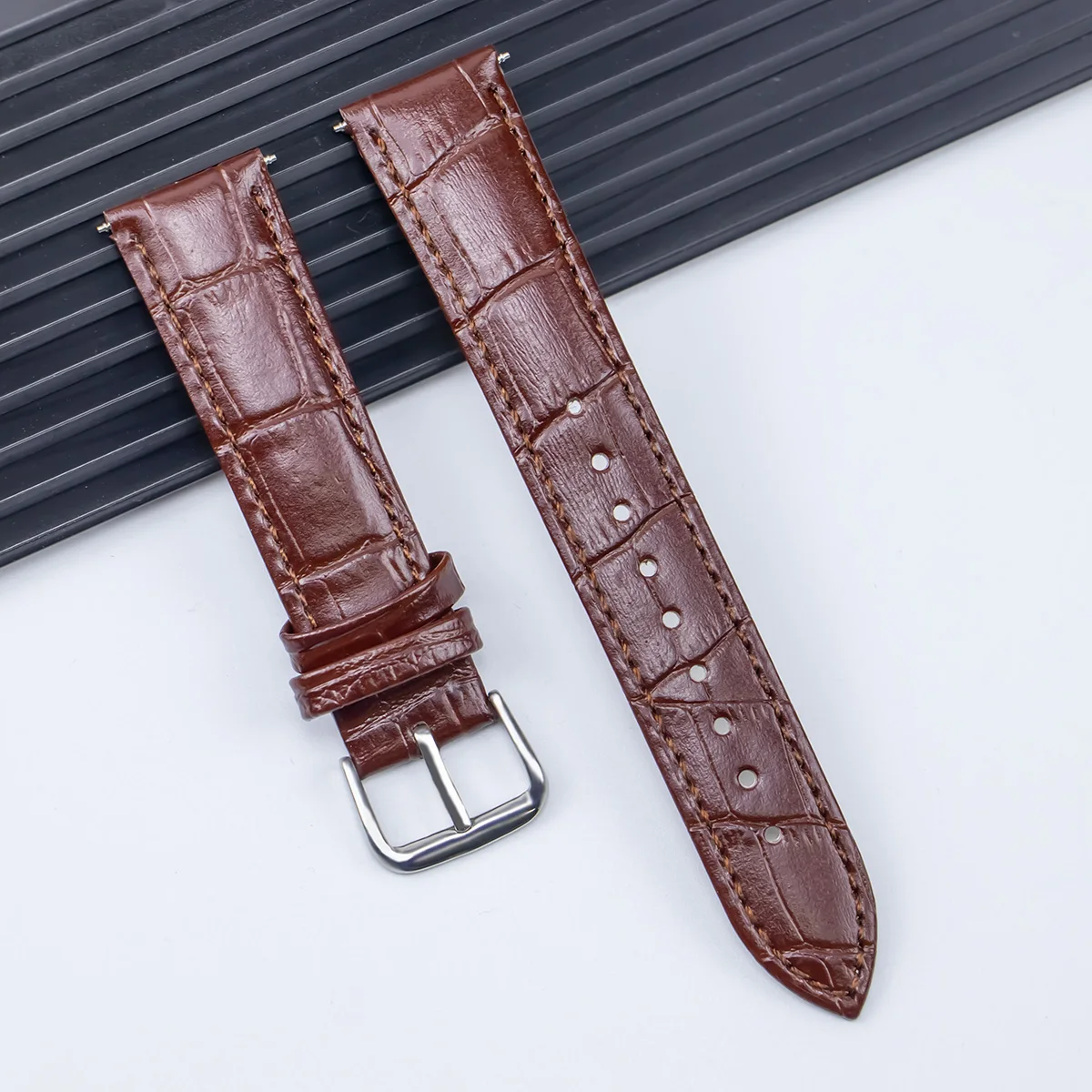 Universal Replacement Leather Watch Strap Leather Watchband for Men Women 12mm 14mm 16mm 18mm 20mm 22mm 24mm Watch Band