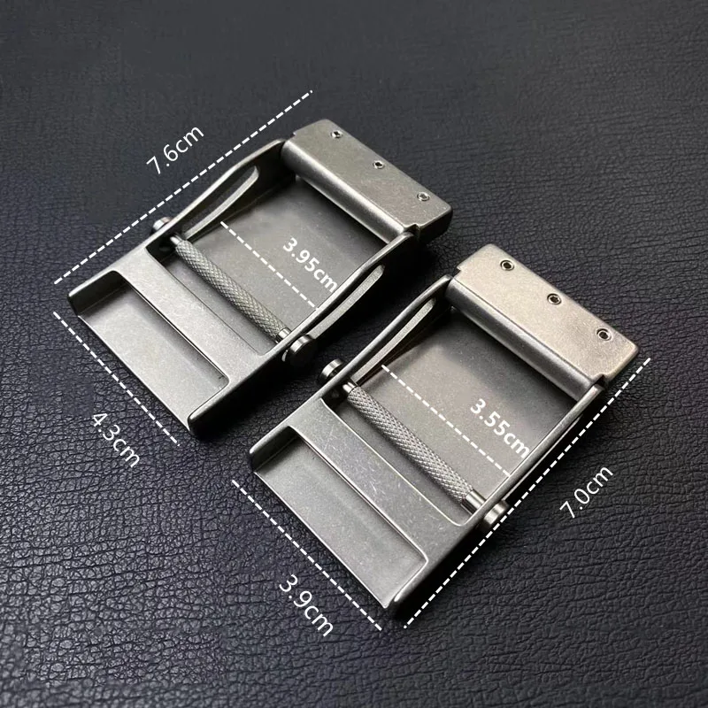 Titanium Slide cinto fivela parafusos, fácil de mudar e liberação da fivela, 3.5 e 3.8 cm