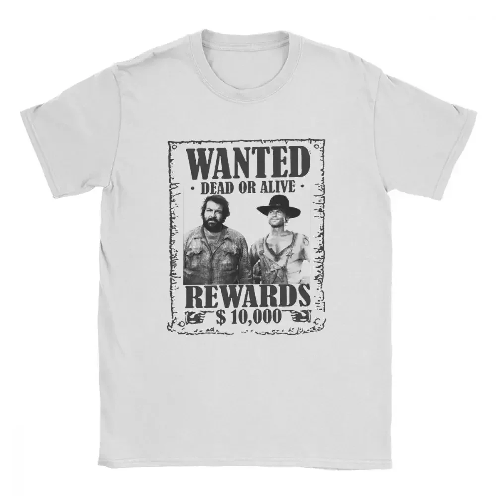 Tees Graphic Tops Vintage T-Shirt T Shirt Men Bud Spencer Terence Hill Wanted Lo Chimavano Classic Epic Movie Tshirt