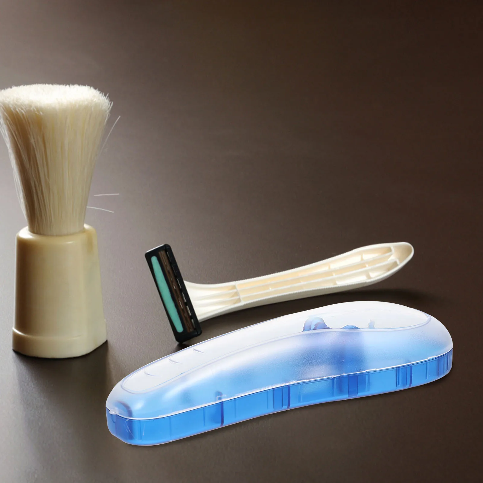 

Male Shaver Box Reliable Travel Use Razor Storage Holder Premium Texture Perfect Gift for Him Compact Razor Storage Box