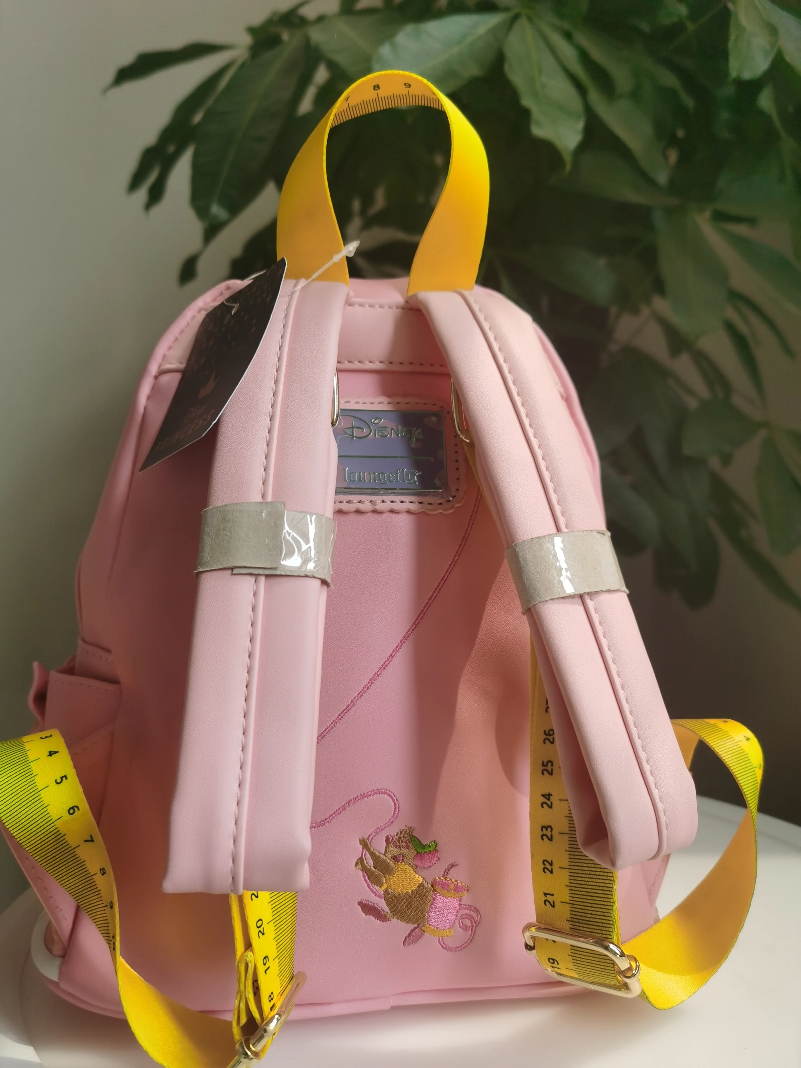 MINISO Disney Loungefly Pink Cinderella Commemorative Backpack Backpack School Bags for Girls