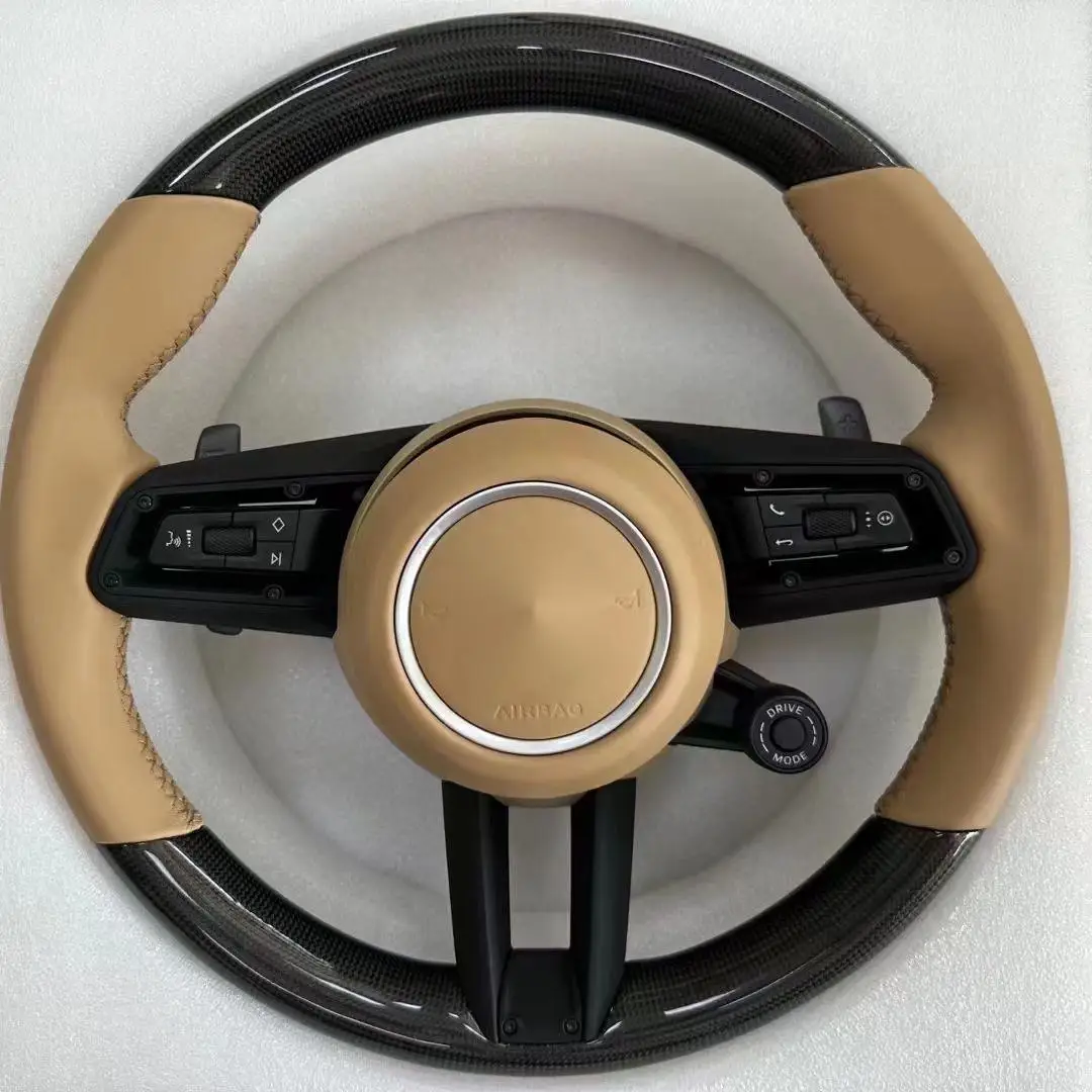 New steering wheel for Porsche Macan Cayenne Panamera Taycan 718 Cayman 991 992 911 911.2 Carrera GT2 GT2RS GT3 GT3RS GT3 RS GT4