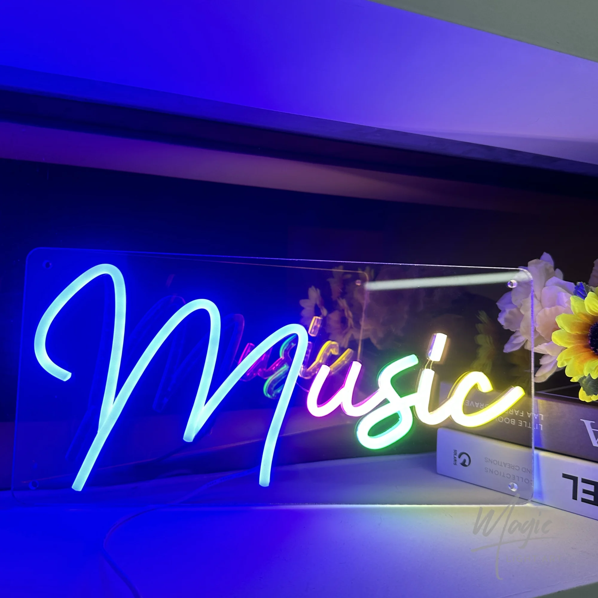 

Музыкальная светодиодная неоновая вывеска для студии, караоке, бара, художественной мастерской, мужской комнаты, спальни, магазина, декор для стен, питание от USB