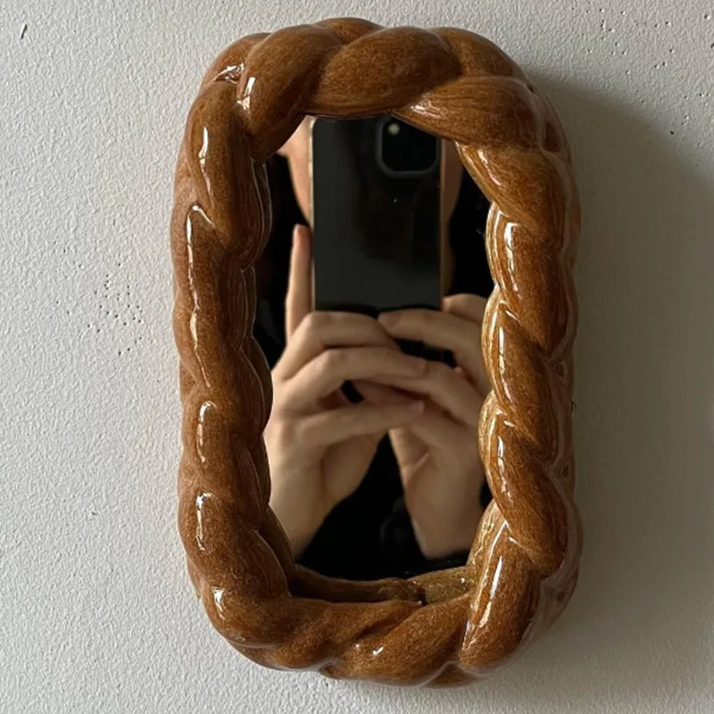 French vintage mirror, creative dressing mirror, wall-mounted custom floor mirror