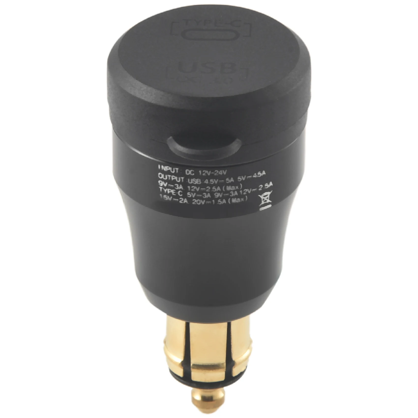 

Motorcycle Waterproof Fast Charger with Usb Type-C Port 12V/24V Qc3.0 Power Adapter Hella Din Plug Socket for Bmw Ducati Triumph