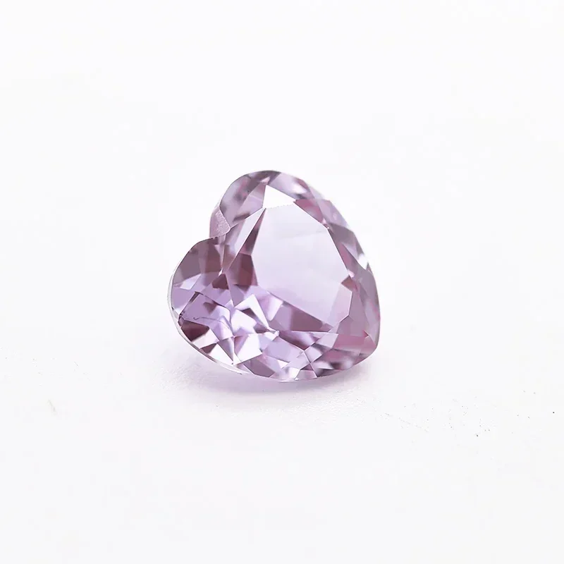 

Lab Grown Alexandrite Stone Heart Shape Purple Color Charms Selectable AGL Certificate for Diy Jewelry Making Necklace Materials
