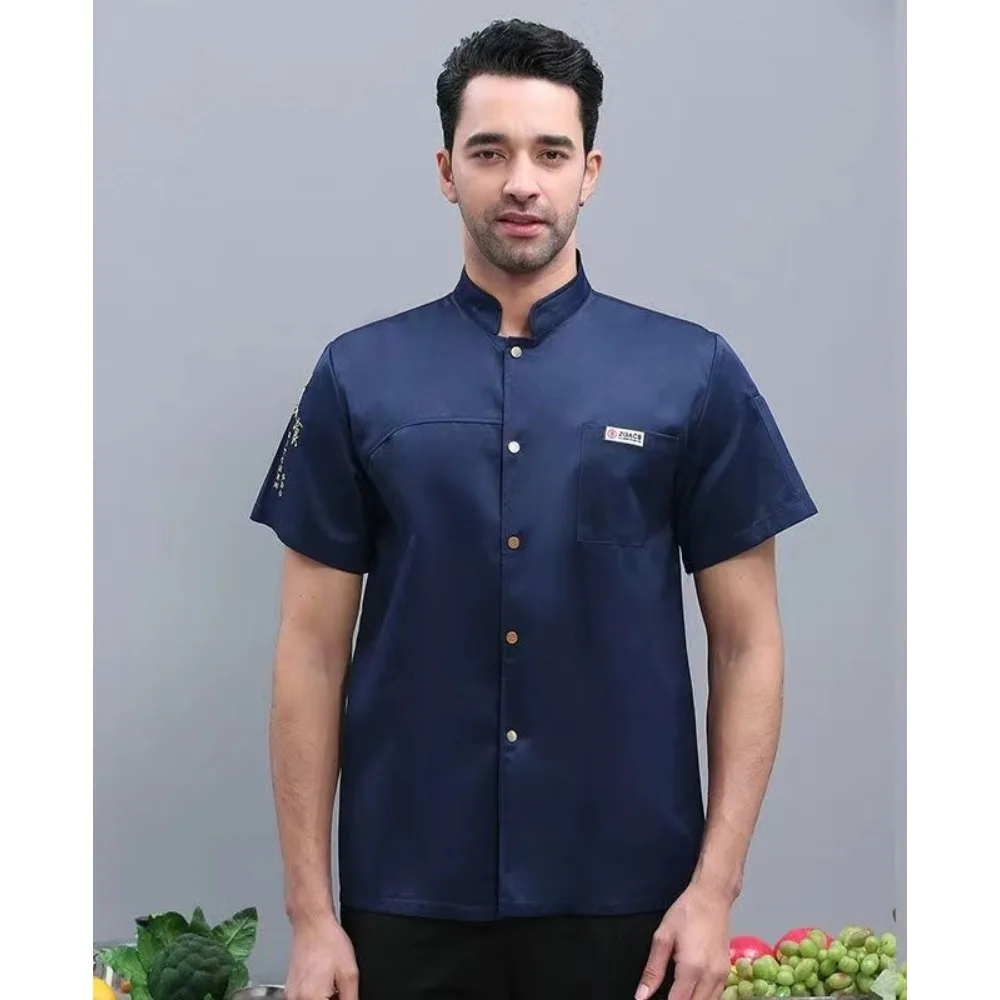 2025 Short-Sleeve Chef Uniform for Bakers - Men's & Women's Pastry Workwear for Bakeries & Hotels