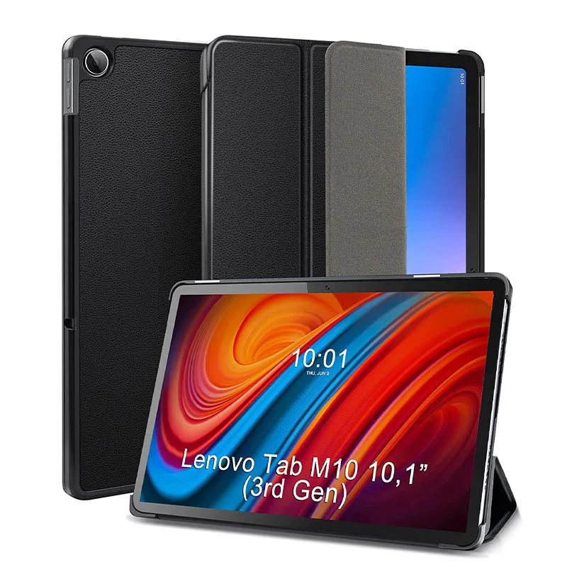 Чехол для планшета Lenovo Tab M10 3-го поколения, 10,1 дюйма, трехскладной чехол-подставка