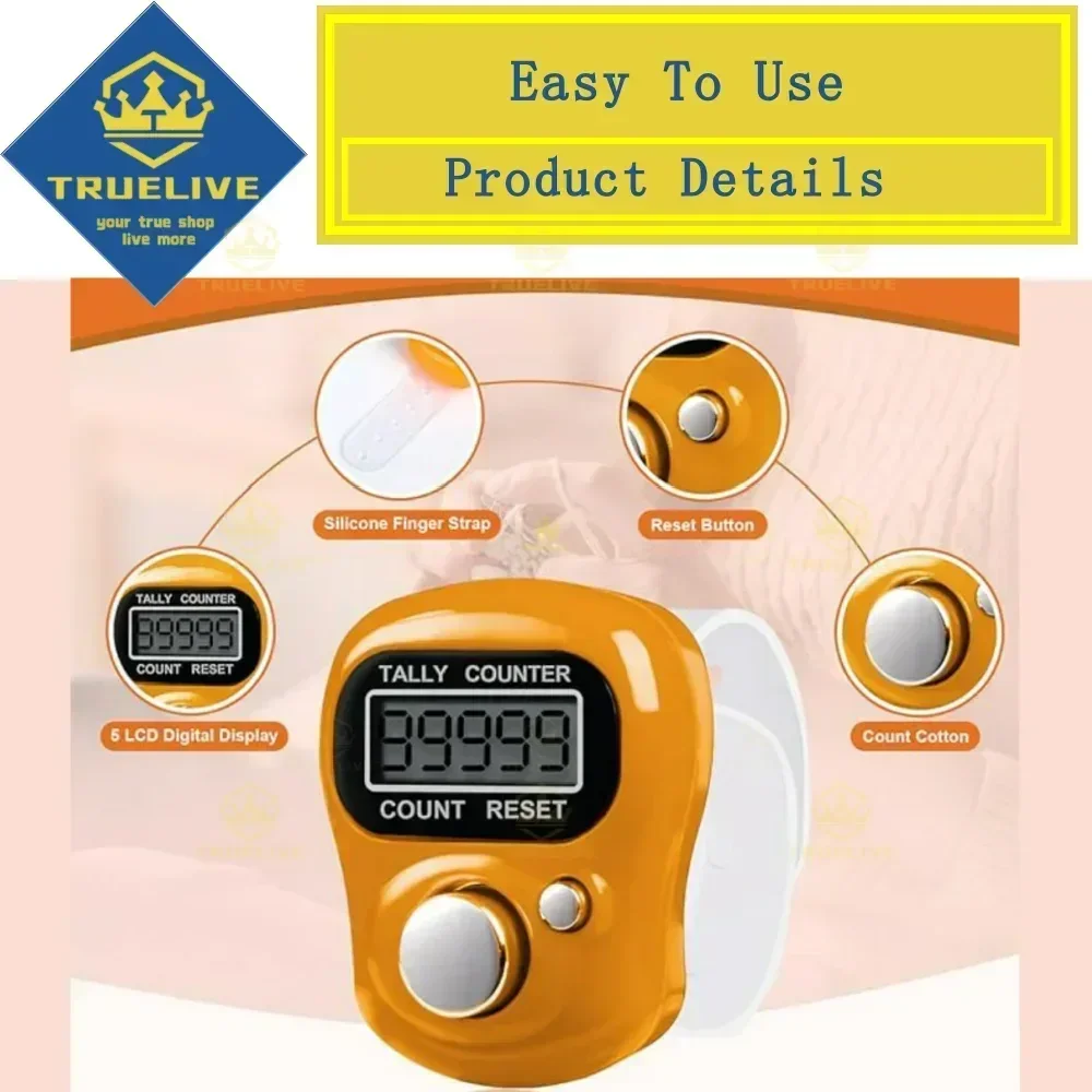 【Wholesale More Cheaper】Mini Electronic Finger Counter Hand Tally Clicker Counter Ring Digital Counters Knitting Row Counter
