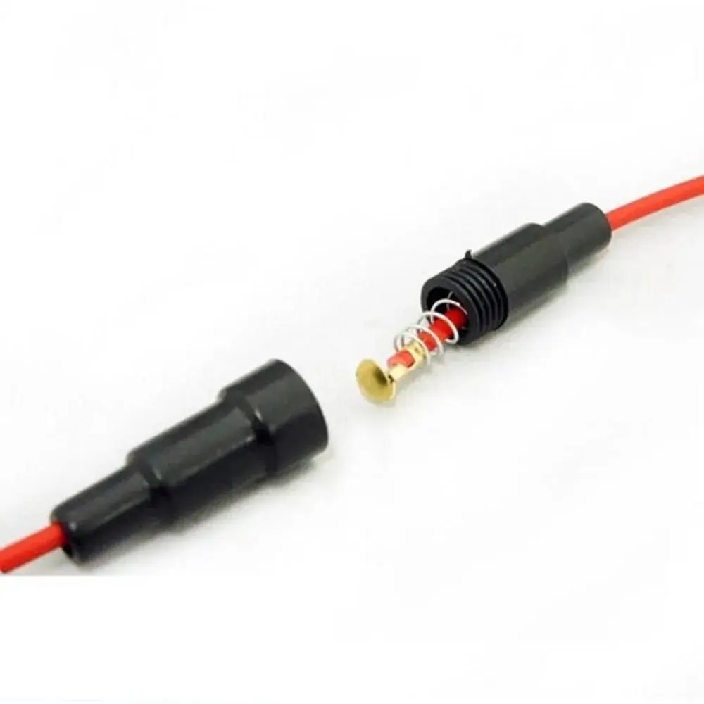 1/10Pcs Durable 250V Glass Fuse Holder with 20AWG Wire Cable Screw Type 5X20mm Fuse Casing Fuses Boxes 5*20mm 6*30mm Fuse Tube