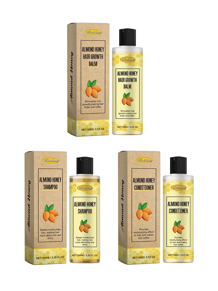Natural Honey Shampoo Refreshing Deep Nourishment Improve Dryness Crack Clean Dirt Oil Control Moisturize Smooth Conditioner kit