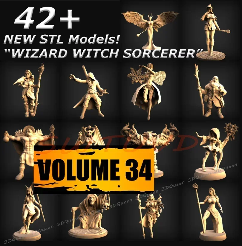 New STL Models 42+ STL 3D Models for CNC Machines and 3D Printers - Witches and Wizards  Files