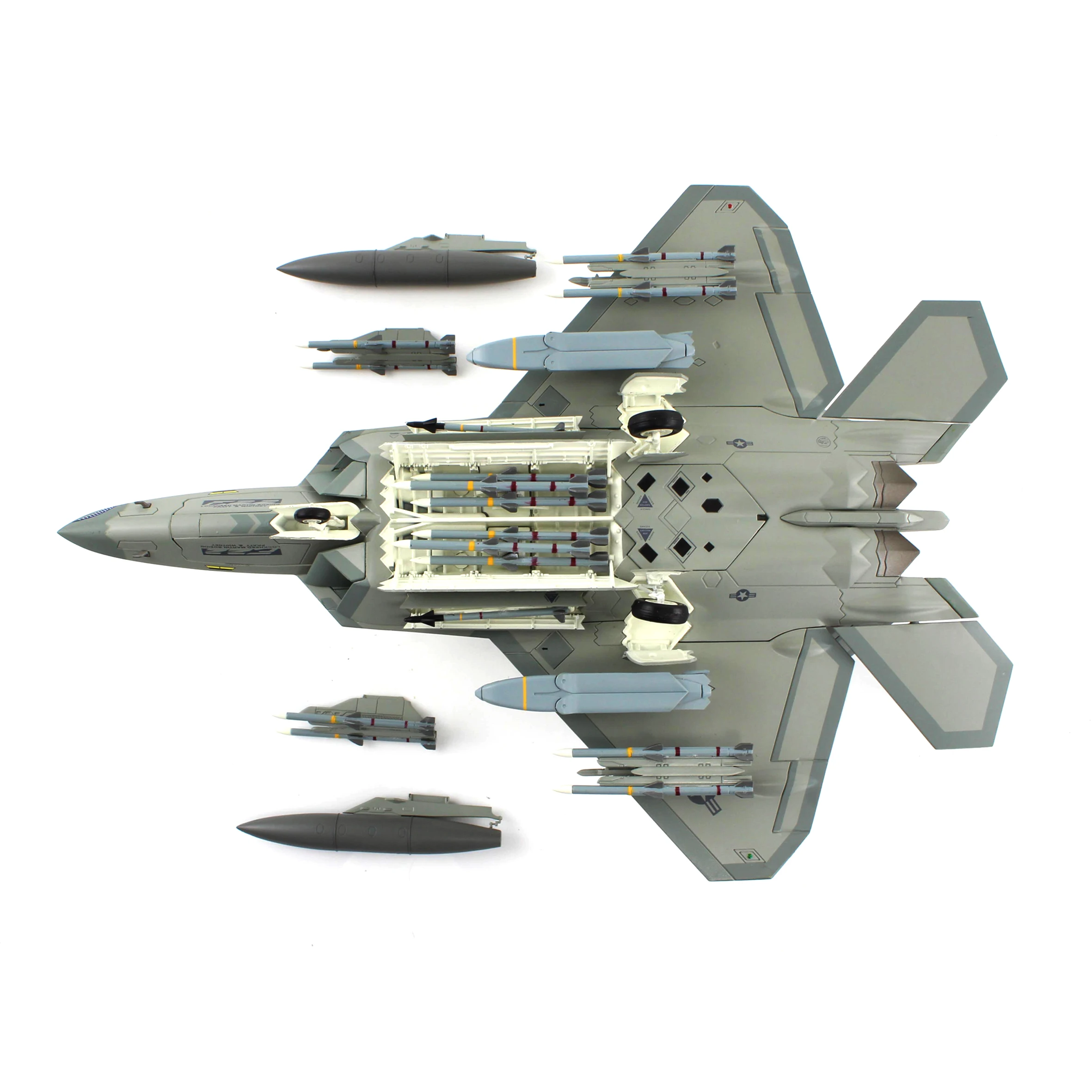 1/72 HA2811C US F-22A stealth fighter model Spirit of America Edwards AFB CA 1997 Loaded Configuration Alloy Collection Model