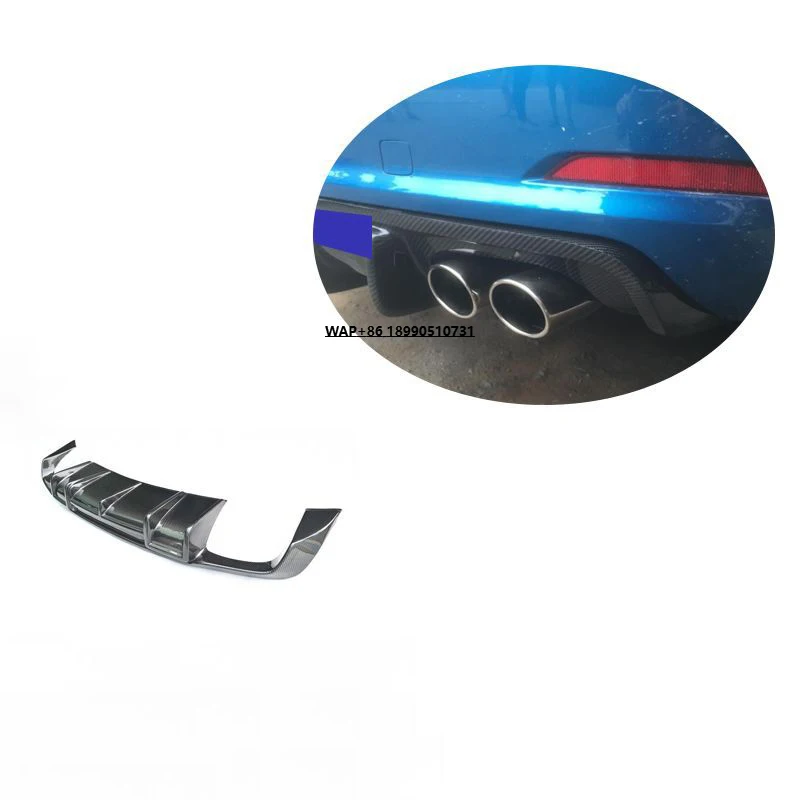 

S3 Carbon Fiber Fibre Rear Bumper Lip Diffuser Fit for S3 2014-2016