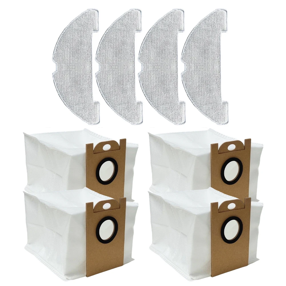 4-teiliges Mopptuch- und Staubbeutel-Set für VONKO S/6 P/ro Roboterstaubsauger Ersatzteile Reinigungszubehör